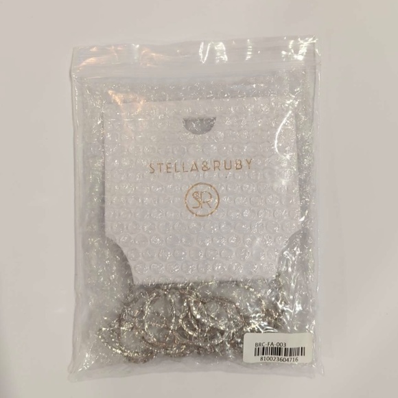 Stella And Ruby Silver Hammered Link Necklace - Picture 4 of 4